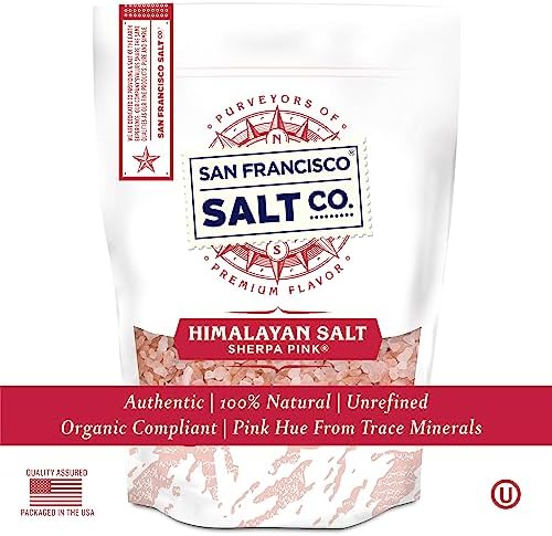 Sherpa Pink Himalayan Salt – Coarse Grain, 5 lbs. | All-Natural, Gluten-Free, No Additives | Perfect for Everyday Cooking & Recipes, Ideal for Grinders & Salt Mills