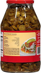 La Costena Nachos Sliced Pickled Jalapeno Peppers 1 Glass Jar 4 LBS/64oz Each