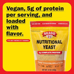 Bragg Premium Nutritional Yeast Seasoning - Vegan, Gluten Free – Good Source of Protein & Vitamins – Nutritious Savory Parmesan Cheese Substitute (Original, 12 Ounce (Pack of 1))
