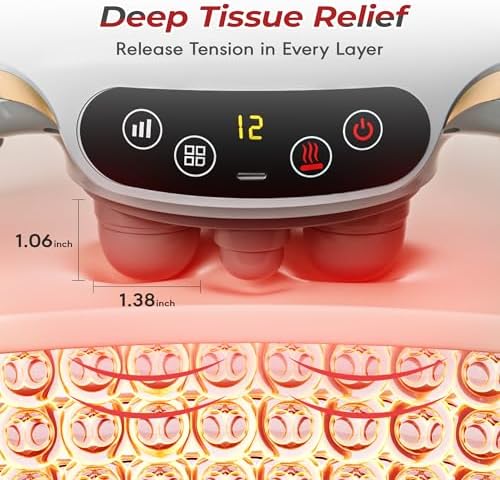 Electric Abdominal Massager, Stomach Massager for Digestion, Belly Cellulite Massage for Flattening Belly,Relieves Discomfort Caused by Bloating, Constipation,Stomach Pain, Gifts for Mom
