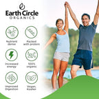 Earth Circle Organics Organic Chlorella Powder | Vegan, Kosher, Broken Cell Wall, High in Protein, Fiber & Chlorophyll | Super Green Algae, Clean, Non-GMO – 4 Ounce (Pack of 1)