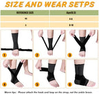 Tarpop 1 Pair Ankle Brace for Kids Compression Ankle Sleeves Adjustable Foot Support Brace Elastic Guard for Children Boys Girls Sports Running Jogging Dance Fitness Gymnastics(Black,Small)