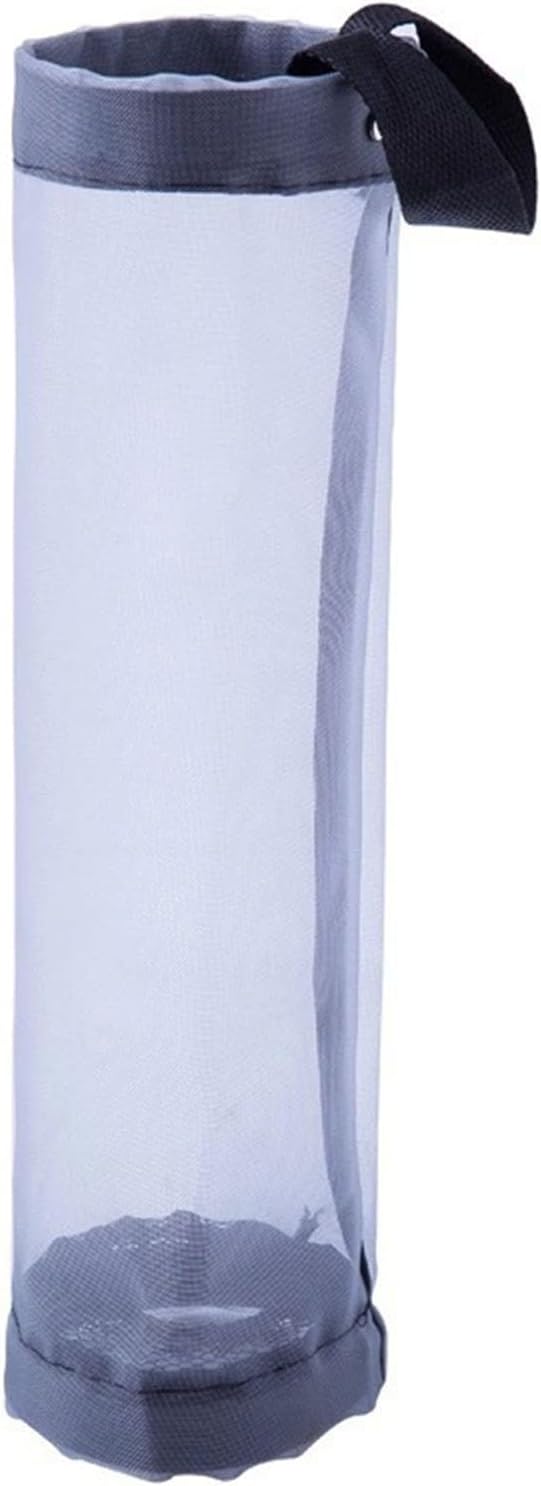 Tyenaza Plastic Bag Holder, Grocery Bag Organizer Dispenser Wall Mounted Space Saving Reusable Plastic Bag Holder Dispenser Organizer Trash Bags for Home Kitchen (Gray)