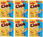 6X Saiwa Oro Ciok Pocket Mini Biscuits Filled with Low-Fat Cocoa Cream (4 Bags of 40g) 160g Cookies