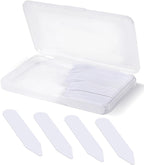 vivinin 112P Dress Shirt Collar Inserts, White Plastic Collar Stays with Storage Holder, 4 Assorted Sizes Invisible Collar Stiffeners for Men(2", 2.2", 2.5", 2.7")