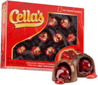 Cella's Milk Chocolate Foil Wrapped Cherries 12 Count Gift Box