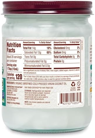 Nutiva Organic Virgin Coconut Oil, 14 ounces