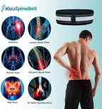 FREEZE2TRIM Kizu Relief Belt Sciatica Pain Relief Devices Lower Back Brace & SI Joint Support – Adjustable Back Support for Sciatic Pain Men & Women, Hip Compression Wrap (Regular, Plus) (Hip Size 47-56")
