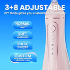 Oralfree Water flosser Teeth Picks - Dental Braces Cordless Oral Irrigator Portable Rechargeable Travel Irrigation Cleaner IPX7 Waterproof Electric Professional Flossing Teeth Cleaning for Home