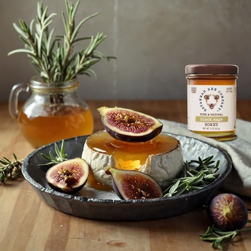 Savannah Bee Black Sage Honey - Naturally Sweet Rare and Exquisite - Perfect Addition to Cheese Boards - 3 Oz