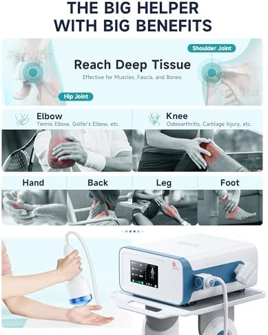 PerVita Medical Focused Shock Wave Therapy Machine Extracorporeal Shockwave ED Therapy Electromagnetic Focal ESWT Machine for Joint and Muscle Pain Relief Non-Invasive Pain-Free No Side Effects PSP30