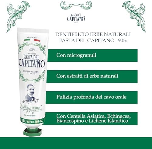 Pasta del Capitano 1905 Natural Herbal (3.60 Fl Oz / 102g)