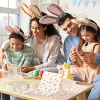 40Pcs Easter Napkins Paper with Happy Easter Bunny Eggs Hunt Daisy Bunny Napkin for Spring Party Dinner Kitchen Bathroom