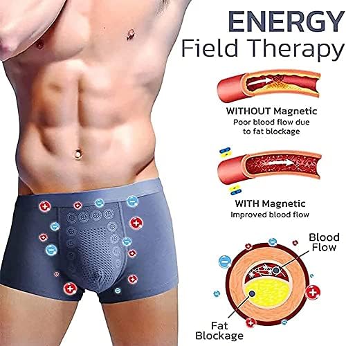 CEAeis Magnetic Therapy Energetic Men Pants,Energy Field Therapy Men's Underwear,Health Care Breathable Inner Pant