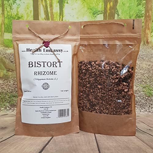 Health Embassy Bistort Rhizome | Polygonum Bistorta L | Herbal Tea (100g)