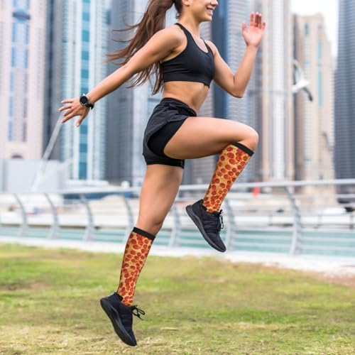 Avocado Compression Socks Women Men Knee High Stock for Running Work Support Nurses Travel