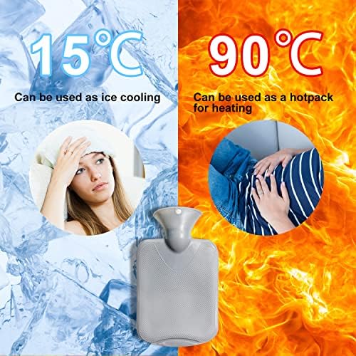 Hot Water Bottle Wearable, Wrap Around Hot Water Bottle Bottle Warmer with Longer Belt for Period Pain Relief Neck, Shoulder, Back, Legs,Waist Warm