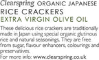 CLEARSPRING Japanese Olive Oil Rice Crackers, 50 GR