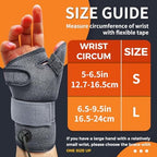 Electric Thumb & Wrist Heating Pad for Hand Arthritis with 3 Heat & 5 Timer Settings, Heated Wrist Wrap for Carpal Tunnel Syndromes, Tendonitis Left/Right Hand Pain Relief(S)