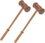 Wooden Massage Hammer 2pcs Handheld Back Scratcher Knock Massager Hammer Portable Body Massage Tool for Shoulder, Foot, and Leg Relaxation