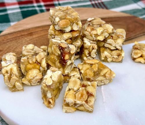 SweetGourmet Classic Old-Fashioned Peanut Butter Squares, Peanut Brittle Candy, 3 Pound