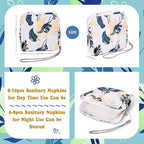 4Pcs Sanitary Napkin Storage Bag, Small Menstrual Period Bag Period Pouch Waterproof ,Tampon Organizer Pouch Tampon Pad Holder for Purse, Pad Bag Feminine Care First Period for Teen Girls School