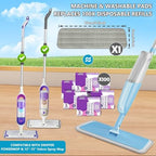 Spray Wet Mops for Hardwood Floor Cleaning: MEXERRIS Floor Mop with 3 Washable Pads for Swiffer Powermop - Refillable Dust Dry Mop Home Commercial Mops for Wood Laminate Ceramic Tiles Vinyl