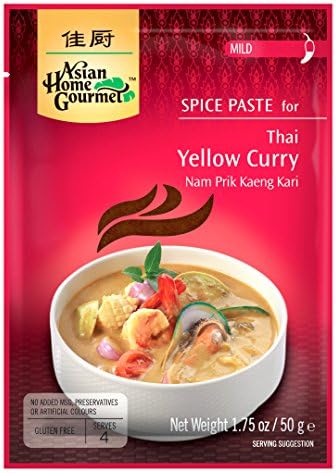 ASIAN HOME GOURMET Spice Paste for Thai Green Curry - Kang Kiew Wan. 1.75 oz (Pack of 3)