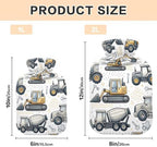 Construction Vehicles Hot Water Bottle with Soft Cover Feet and Bed Warmer Warm Water Heat Bottles for Menstrual Cramps Pain Relief, 2L