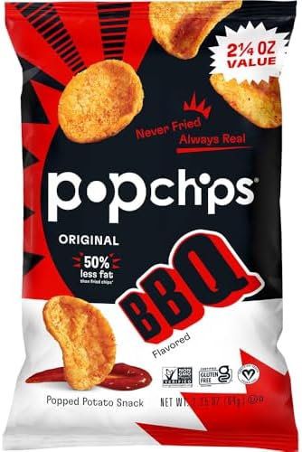Popchips Potato Chips BBQ, 2.25 Oz (Pack of 3)