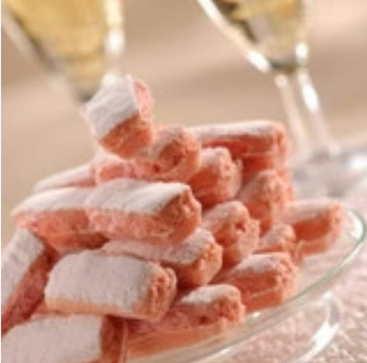 Fossier Maison de Biscuit Rosé, French Pink Champagne Biscuits/Cookies in Tin, 7 oz, Imported from France