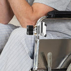 FRCOLOR Wheelchair Tray Clamp Attachment Adjustable Support Bracket for Dining and Writing Small Table Tray Compatible with Most Wheelchairs