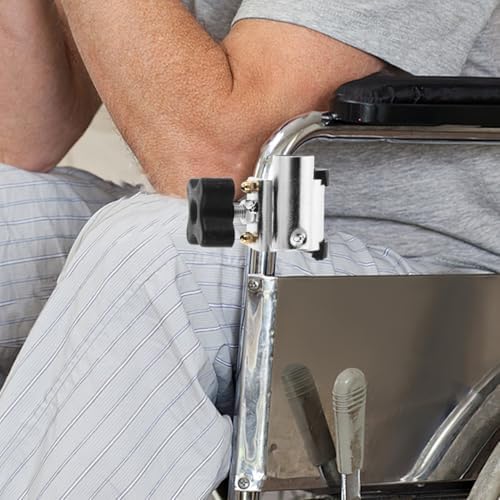 FRCOLOR Wheelchair Tray Clamp Attachment Adjustable Support Bracket for Dining and Writing Small Table Tray Compatible with Most Wheelchairs