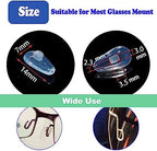 Eyeglass Nose Pads with Push-in, 5 Pairs Soft Silicone Air Chamber Glasses Nose Pad Replacement Kit, Anti Slip Nose Piece/Nose Pads for Glasses Eyeglasses Sunglasses Glasses Cleaning Cloth
