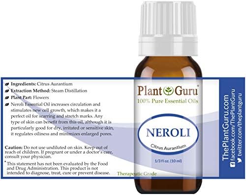 Neroli Essential Oil (Citrus Aurantium) 10 ml 100% Pure Undiluted Therapeutic Grade.