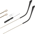 Glasses Repair Kit 1 Pair Metal Glasses Replacement Temple, Eyeglass Arms Legs Universal Sunglasses Repair Diy Temples Kit with Screws Golden Glasses Arm Replacement
