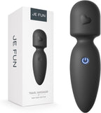 Portable Electric Mini Handheld Massager, Waterproof Rechargeable Multifunctional Body Massager (Black)