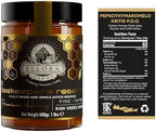 Ellora Farms Greek Honey Single Estate PDO, Pine & Thyme Raw Honey Unfiltered, Beekeepers Reserve, Pure Raw & Unfiltered Cold-Pressed, Gluten Free - 450 g