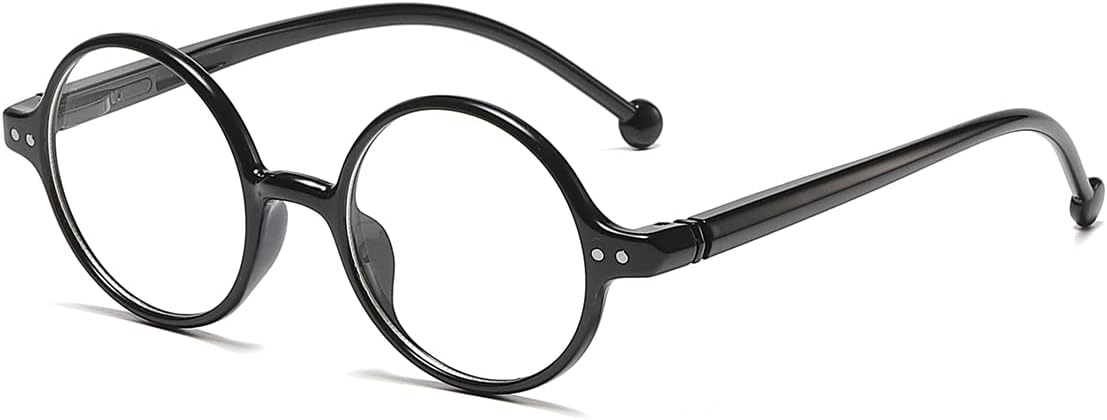 JOVAKIT Retro Round Blue Light Blocking Glasses for Women Men, Literary Vintage Style Non-prescription Computer Eyeglasses