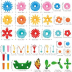 SpringFlower Toys for Girls 3 4 5 6 7 Years Old, Flower Garden Building Kit with Storage case,Educational STEM Toy and Preschool Garden Play Set for Toddlers, for Kids,148pcs
