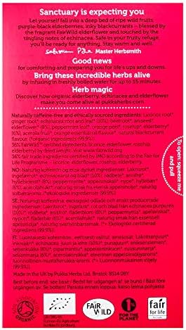Pukka Organic Elderberry & Echinacea with Elderflower Tea - 20 Tea Bags