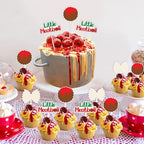 Meatball Birthday Decorations, 36pcs Meatball Cupcake Toppers for Italian Spaghetti Birthday Decorations Boy First Birthday Baby Shower