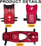 Choking Airway Obstruction Training Vest, Intuitive Operation, for First Responder, Nursing and Student, Teaching Demonstrations, First Aid Training Red