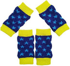 Dog Leg Warmers Dog paw Protector hock Protector for Dogs Leg Socks Knee Pads Joint Support (Blue Stars, L (9.9-13.2 lbs))