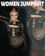 XIUSEMY Woman Lingerie Bodysuit Fishnet Bodystocking Hollow Out Jumpsuit Bodycon Sexy Romper