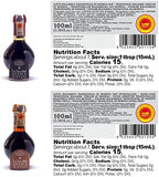La Secchia - "Duetto", Aged 20 and 35 years, Traditional Balsamic Vinegar of Modena DOP, Two Bottles of 100 ml with Glass Dosing Cap