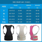 Thoracic Back Brace Posture Corrector - Magnetic Support for Neck Shoulder Upper and Lower Back Pain Relief - Perfect Posture Brace for Cervical Lumbar Spine - Fully Adjustable Belt (Beige, XX-Large)
