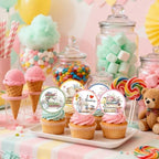 48Pcs Edible Book Club Cupcake Toppers Birthday Decoration I Love Reading Cupcake Picks Decor Supplies for Library