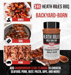 Heath Riles BBQ Rub - Competition Seasoning, Champion Pitmaster Recipe, Legendary BBQ Rubs For Smoking & Grilling, 80+ BBQ Championships, 8 oz.