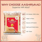 Aashirvaad Whole Wheat Flour (Atta) - 11 Lbs